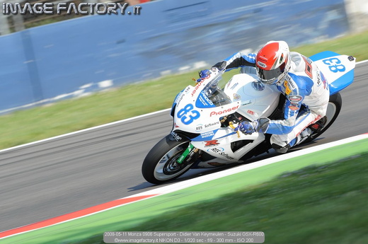 2008-05-11 Monza 0906 Supersport - Didier Van Keymeulen - Suzuki GSX-R600